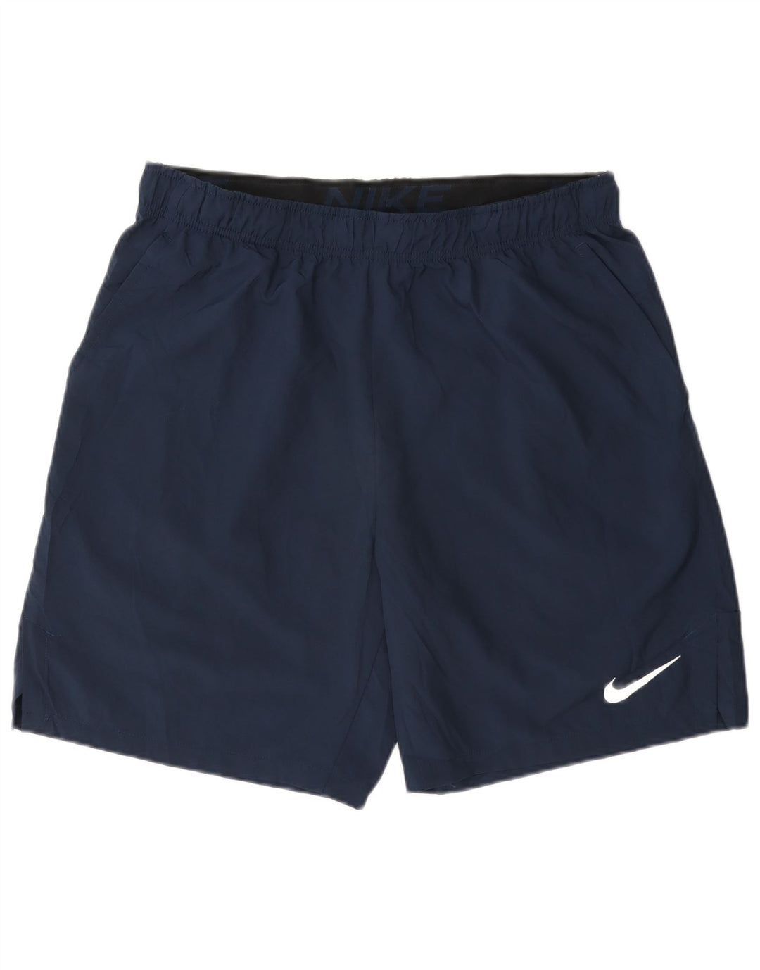 Pantaloncini sportivi Nike da uomo Dri Fit standard di grandi dimensioni in poliestere blu navy
