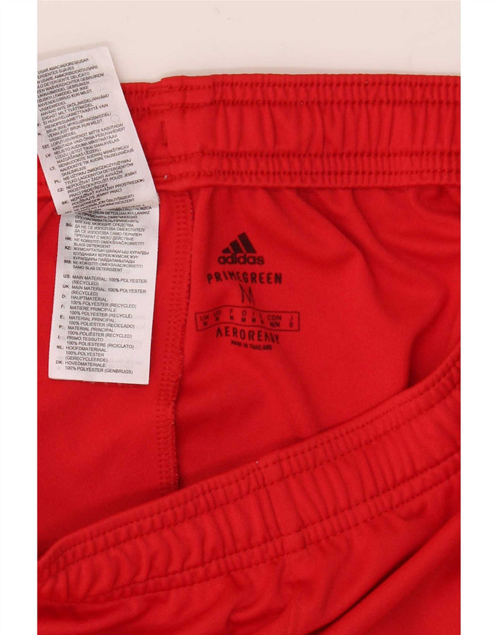 Pantaloncini sportivi Adidas Aeroready da uomo in poliestere rosso medio