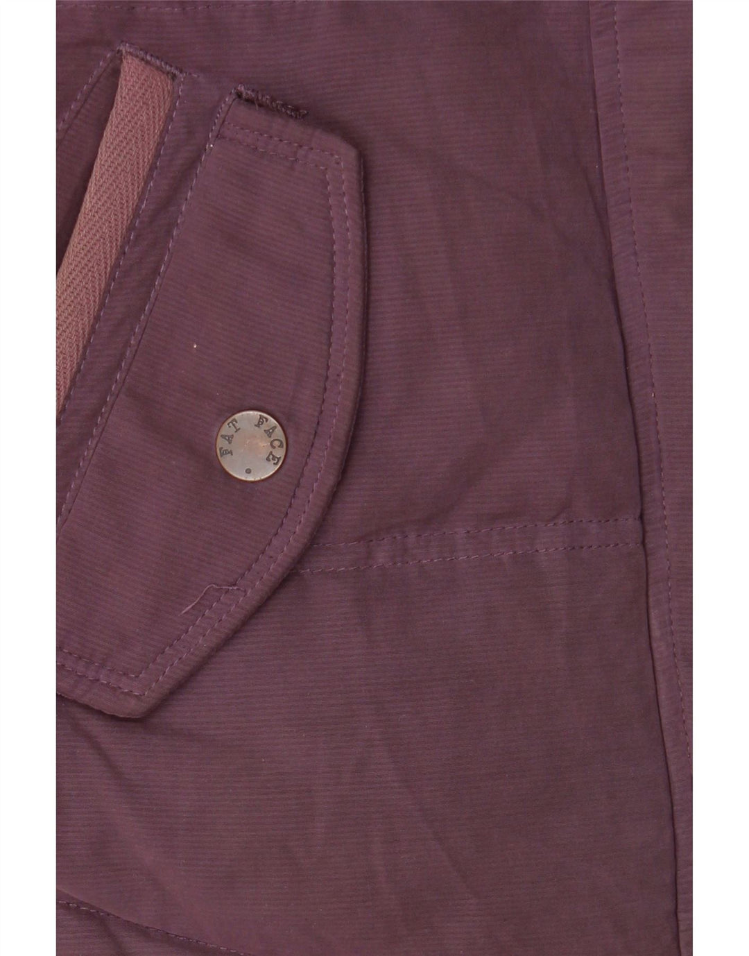 Gilet imbottito con cappuccio da donna Fat Face UK 8 piccolo poliestere viola