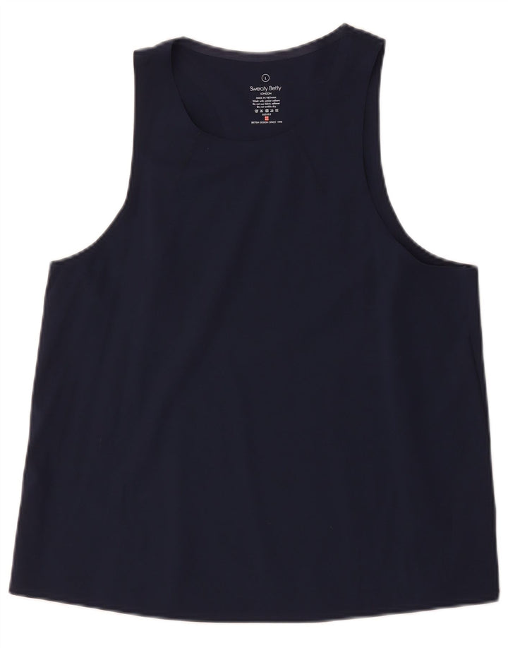 Canotta da donna Sweaty Betty UK 14 Large Blu Navy in poliammide
