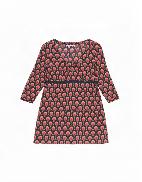 Boden Abito basic da donna con motivo astratto UK 14 grande multicolore