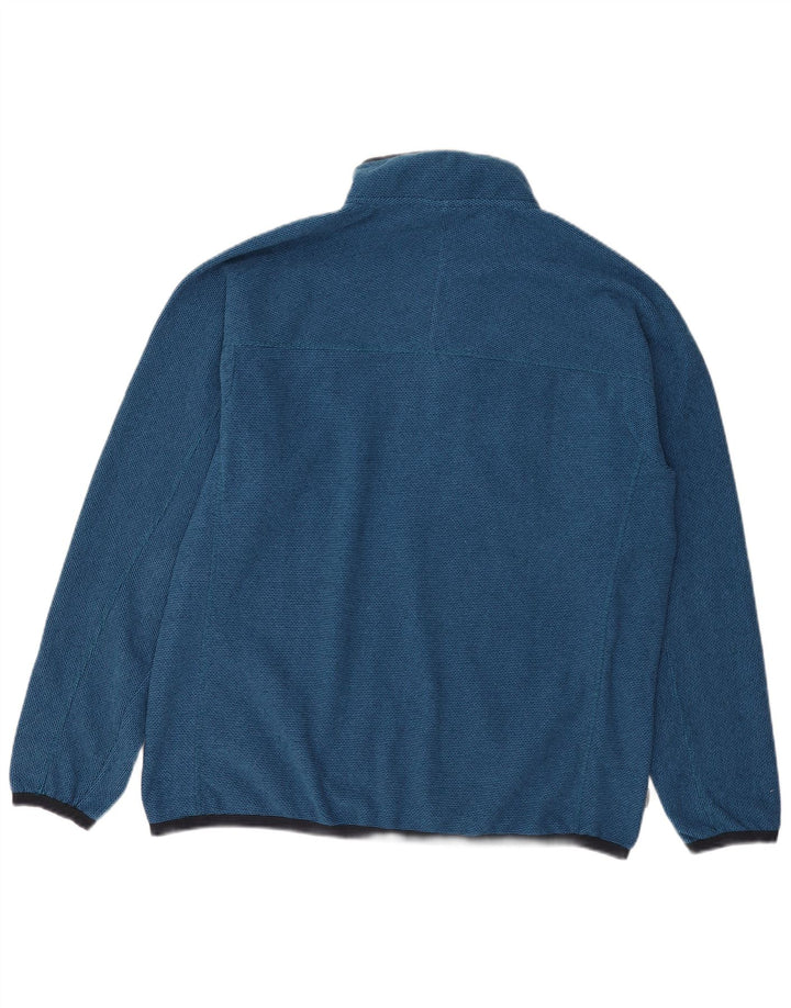 CRAGHOPPERS Maglione in pile da uomo con zip e collo XL blu poliestere