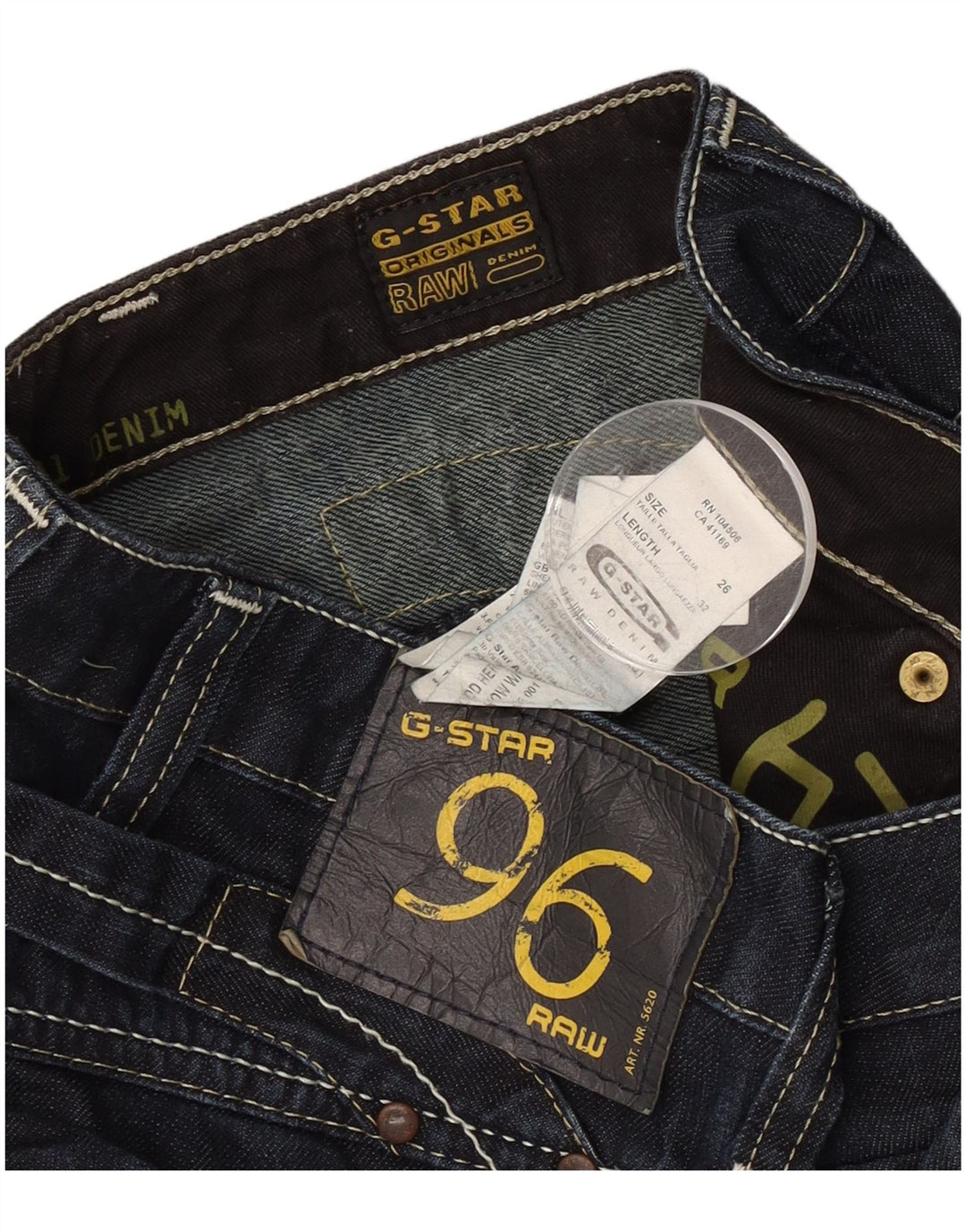 Jeans slim da donna G-Star W26 L32 cotone blu navy