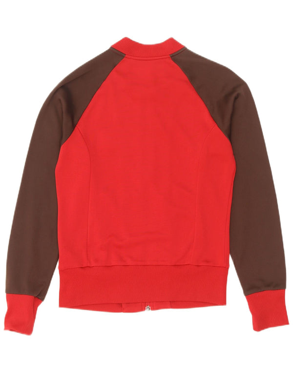 Giacca sportiva da donna Adidas IT 38 XS Rosso Colourblock in poliammide