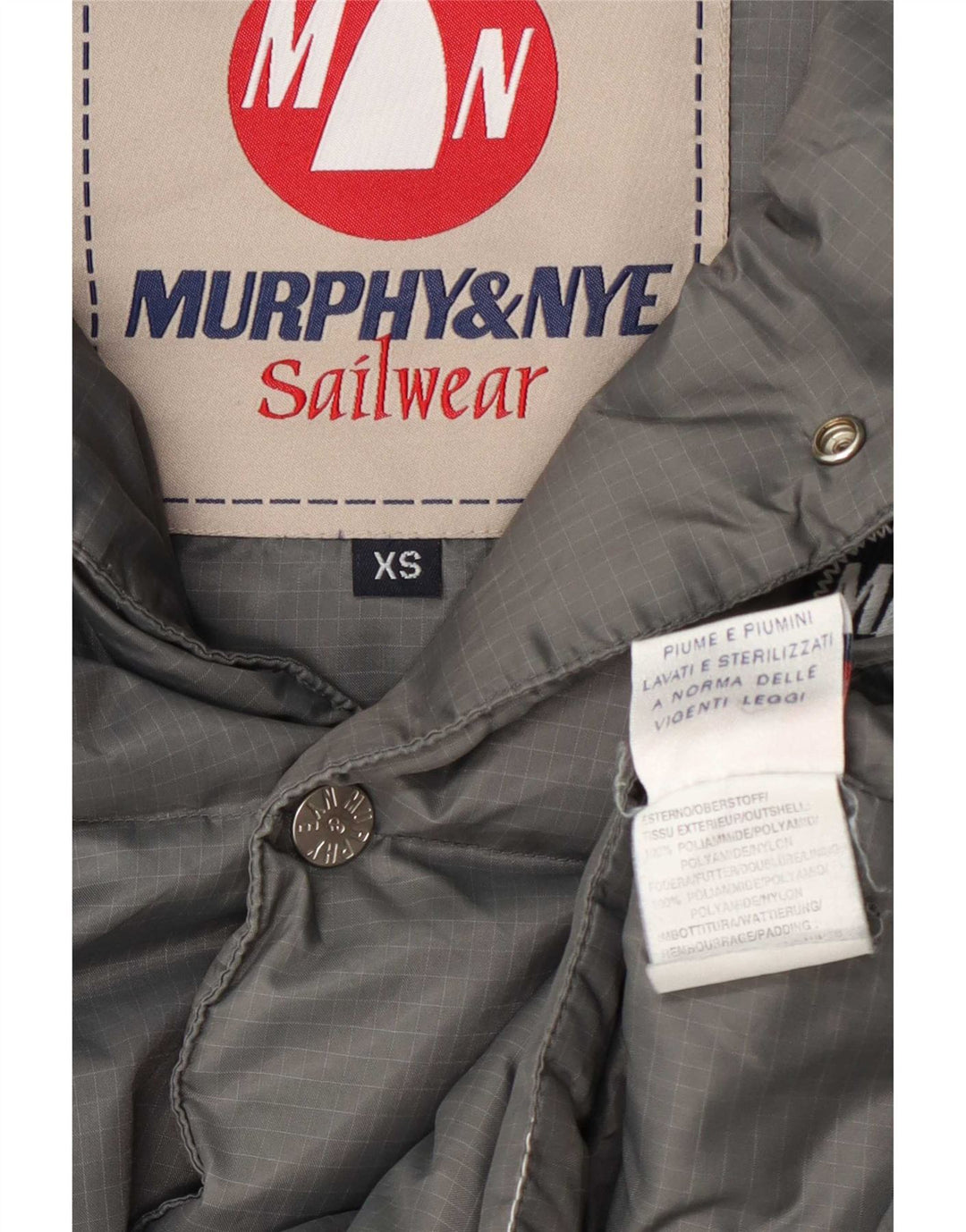 Gilet imbottito da uomo Murphy & Nye UK 34 XS grigio poliammide