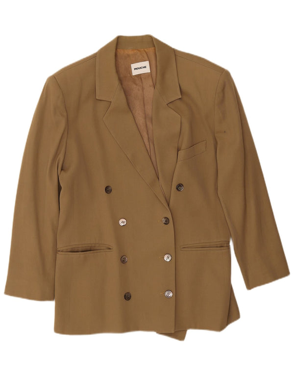 Giacca blazer doppiopetto da donna Mouche UK 18 XL Cachi