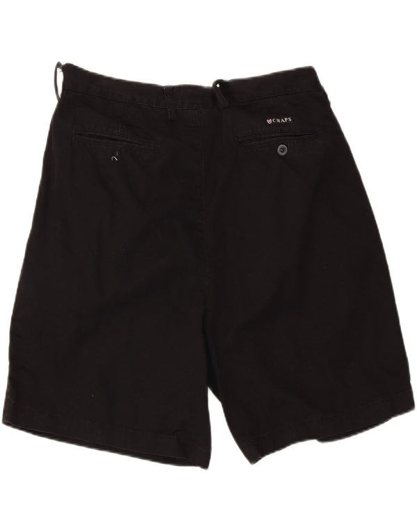 Pantaloncini chino da uomo Chaps W34 grandi in cotone nero