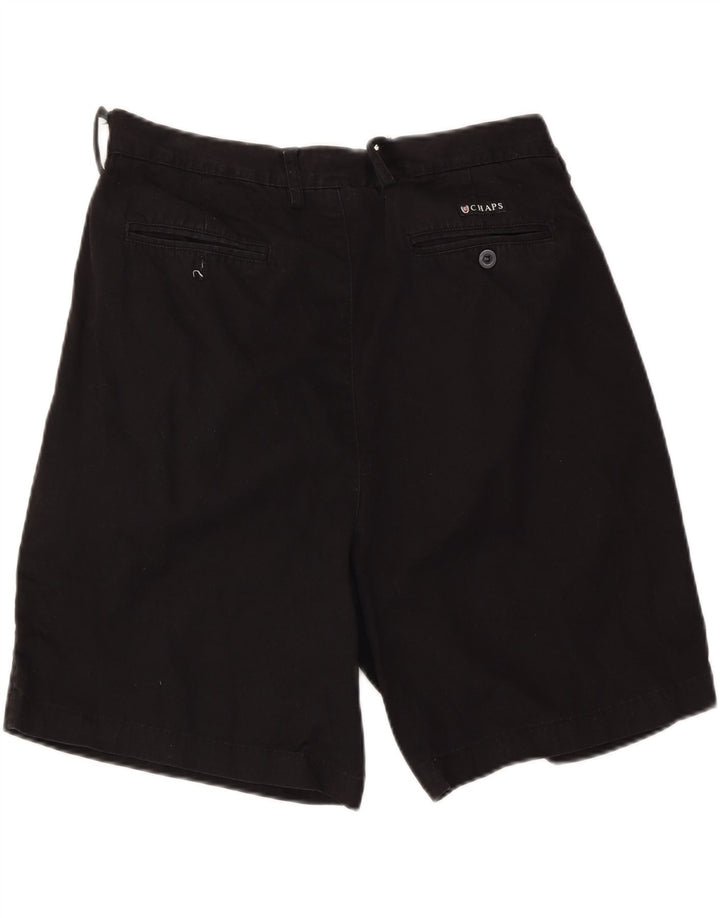 Pantaloncini chino da uomo Chaps W34 grandi in cotone nero