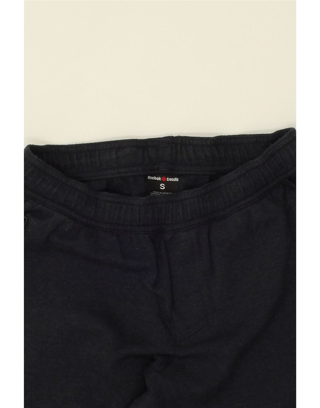 REEBOK Mens Tracksuit Trousers Joggers Small Navy Blue Cotton | Vintage Reebok | Thrift | Second-Hand Reebok | Used Clothing | Messina Hembry 