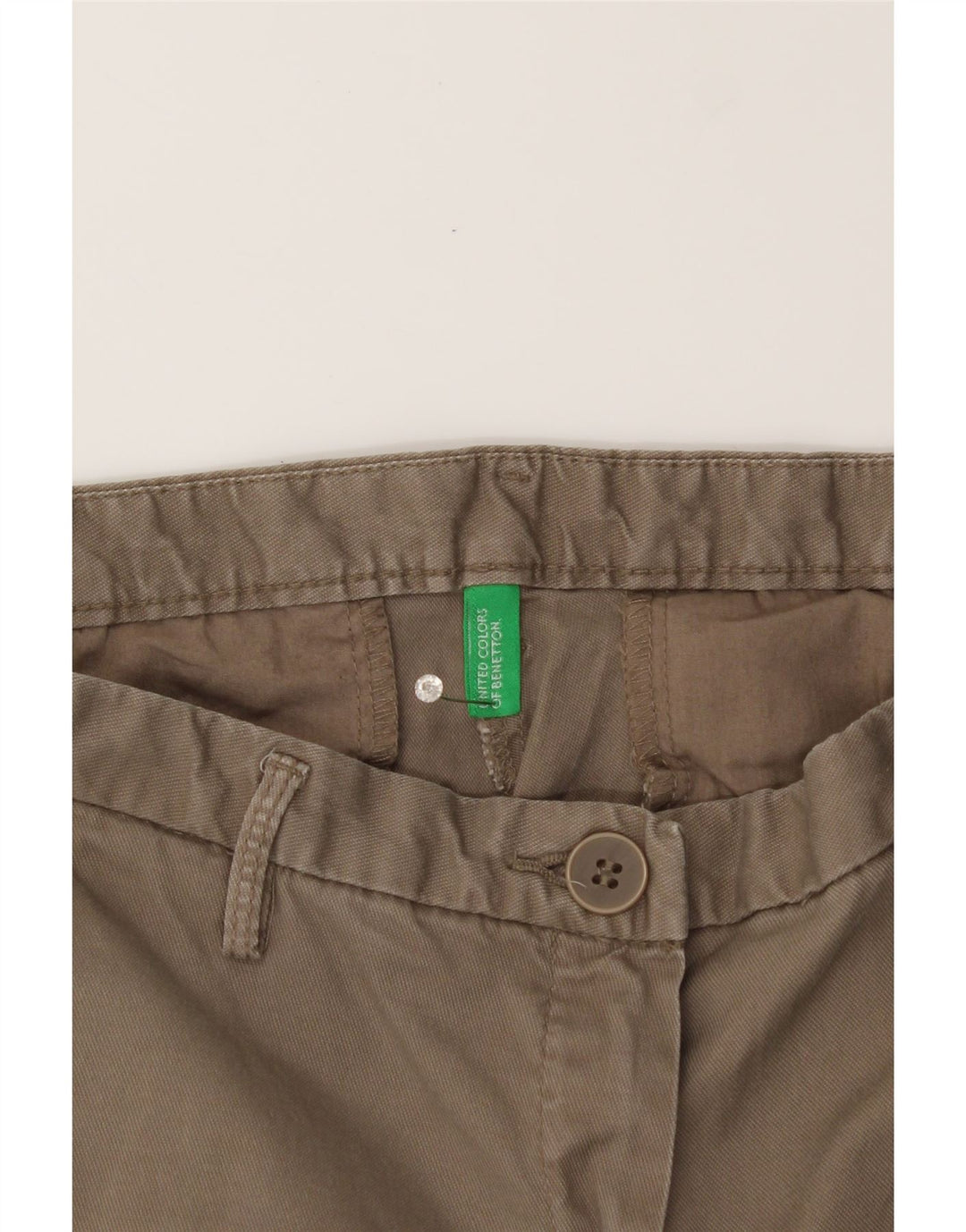 BENETTON Womens Slim Chino Trousers W28 L27 Grey Vintage Benetton and Second-Hand Benetton from Messina Hembry 