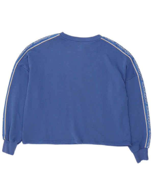 Felpa da donna Kappa Tezenis Crop Graphic Felpa UK 12 Blu medio