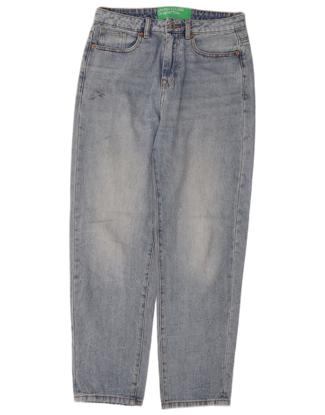 BENETTON Womens Tapered Jeans W28 L29 Blue