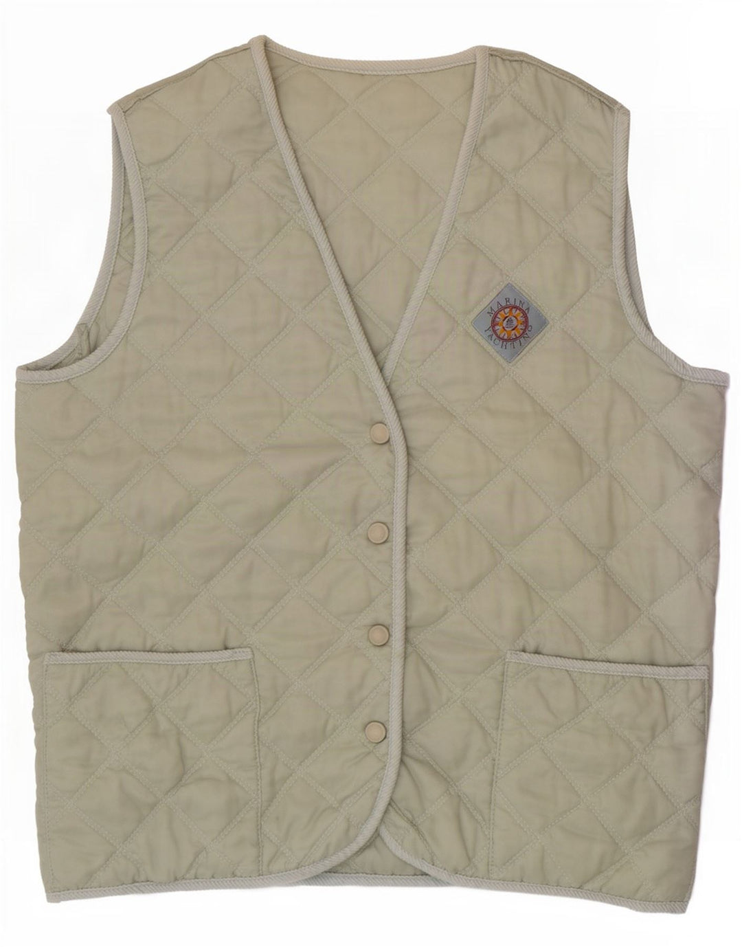 Gilet trapuntato da donna Marina Yachting IT 44 Nylon verde medio