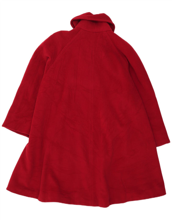Cappotto doppiopetto oversize da donna mabb UK 18 XL lana rossa