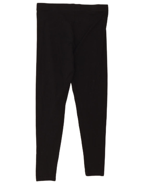 Leggings da donna Marks & Spencer UK 12 cotone nero medio
