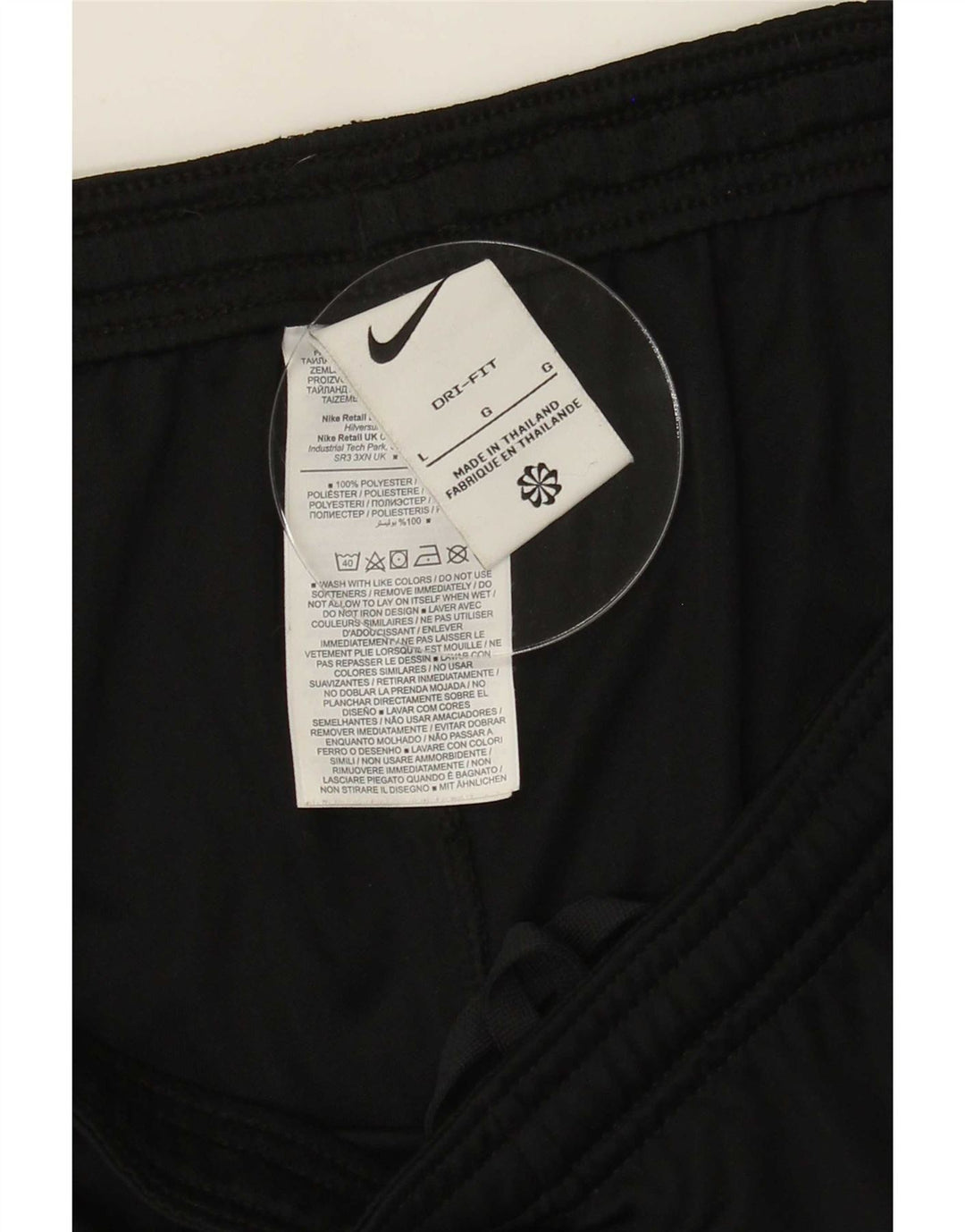 Pantaloncini sportivi Nike Dri Fit da uomo, grandi, in poliestere color block nero
