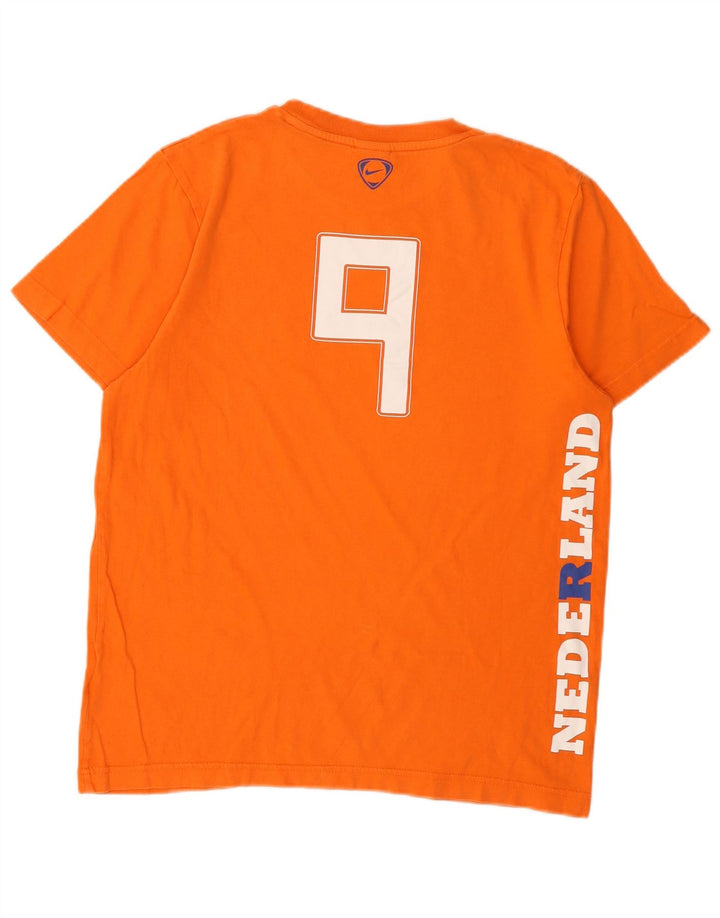 T-shirt grafica Nike KNVB da uomo in cotone arancione medio
