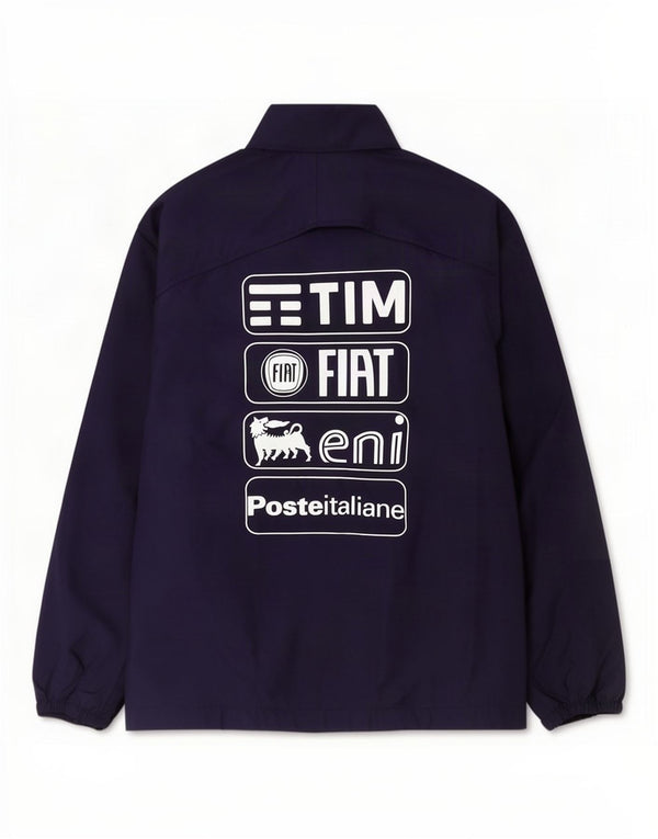 Giacca antipioggia grafica da uomo Puma UK 36 Small Navy Blue Nylon