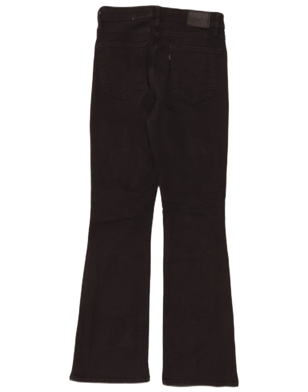 Jeans bootcut da donna LEVI'S a vita alta W29 L30 cotone nero