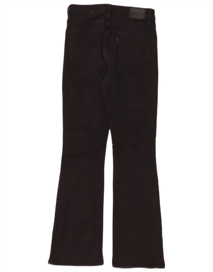 Jeans bootcut da donna LEVI'S a vita alta W29 L30 cotone nero