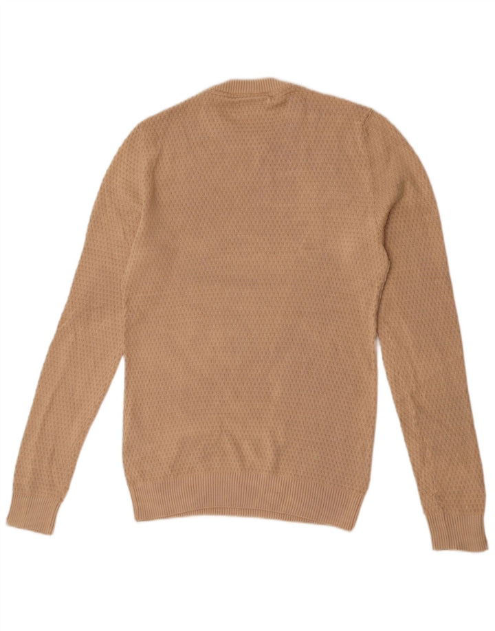 Maglione maglione girocollo da uomo Jack & Jones piccolo in cotone beige