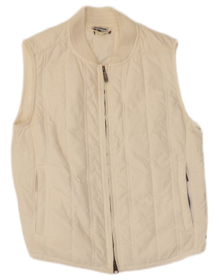 Gilet imbottito da donna Murphy & Nye UK 10 piccolo in poliammide bianco sporco