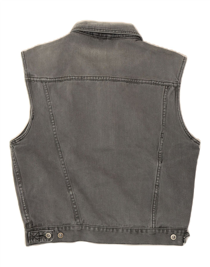 C&A Mens Denim Gilet UK 38 Medium Grey Vintage C&A and Second-Hand C&A from Messina Hembry 