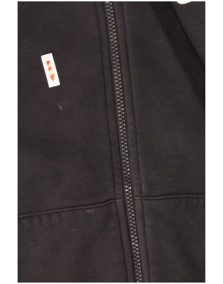 Felpa con cappuccio e zip Nike Air Graphic da uomo grande nera