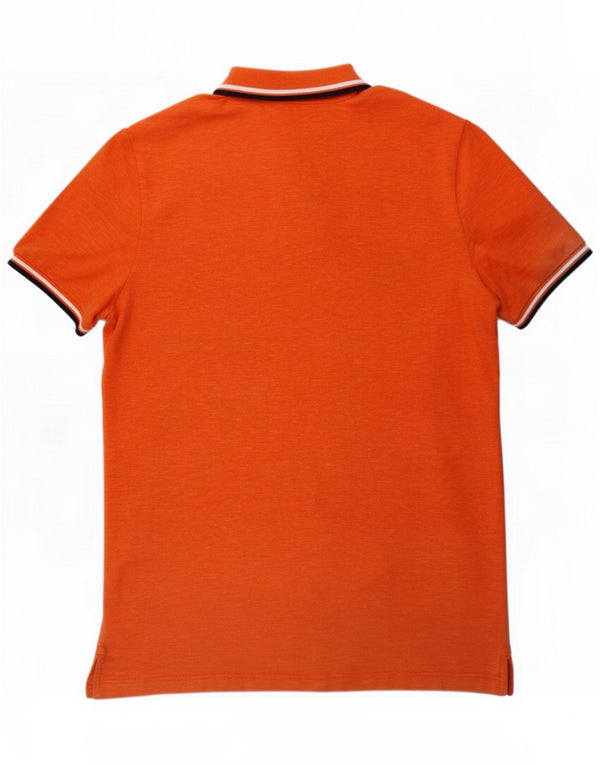 American Eagle Mens Classic Fit Polo Shirt XL Orange Flecked Cotton
