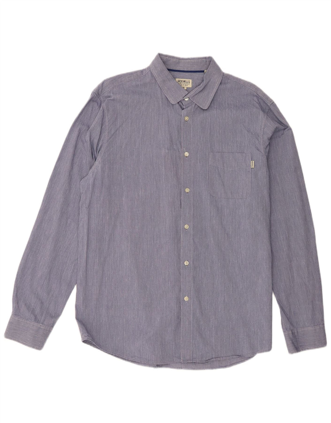 Camicia da uomo Jack Wills XL in cotone maculato blu