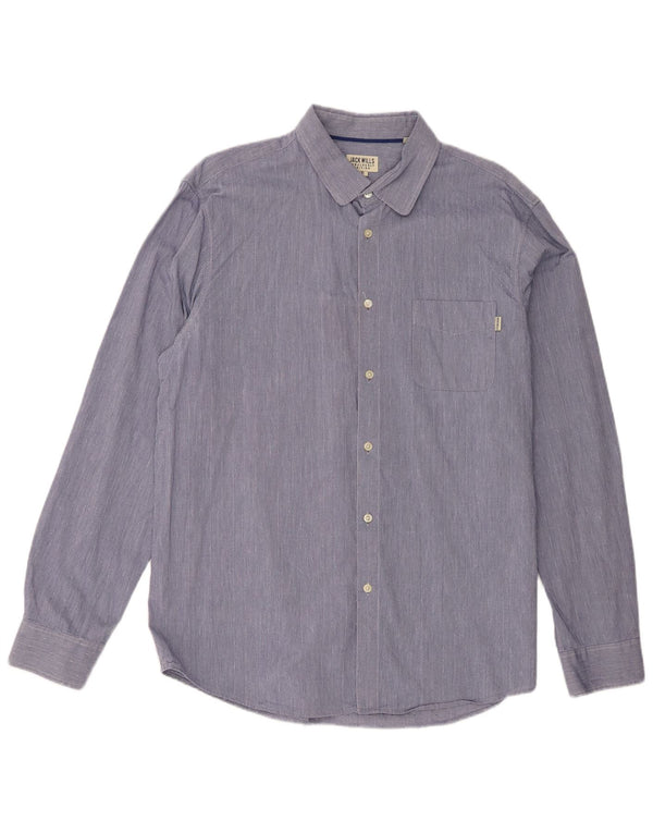 Camicia da uomo Jack Wills XL in cotone maculato blu