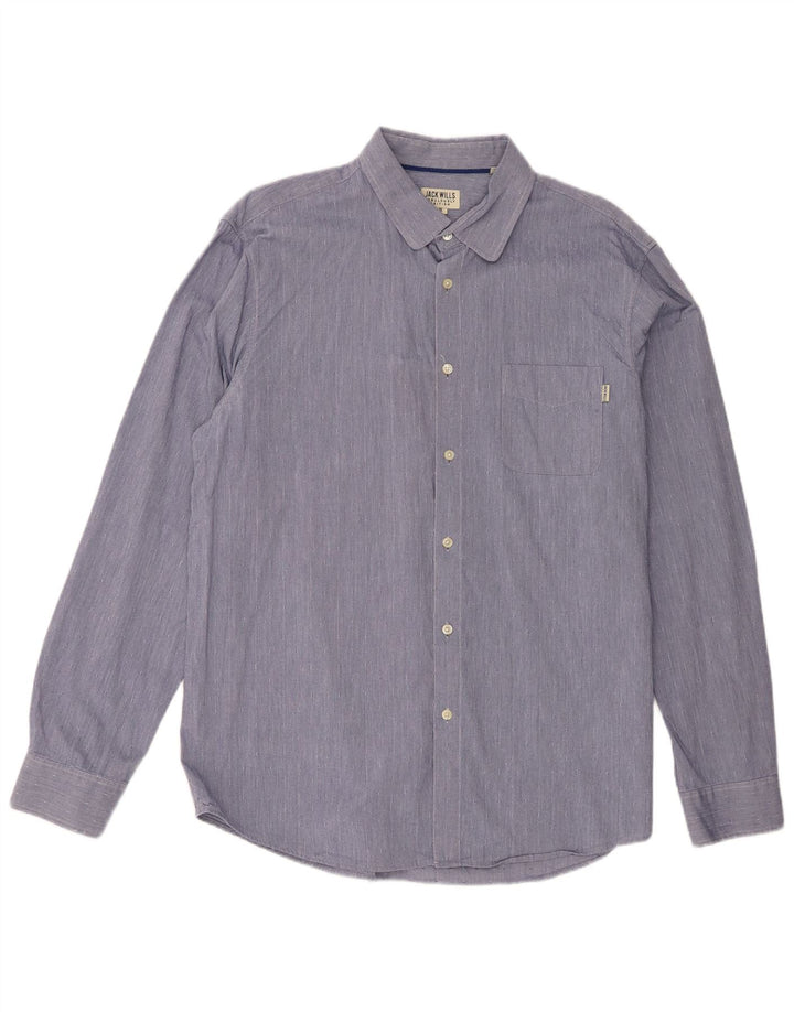 Camicia da uomo Jack Wills XL in cotone maculato blu