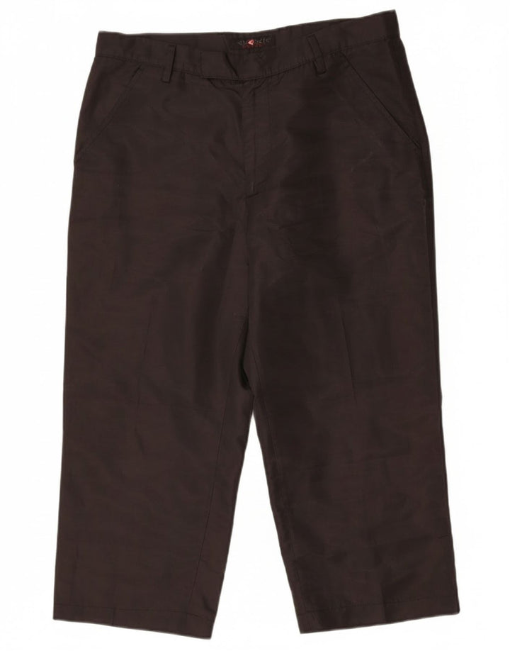 Pantaloni Capri a vita alta da donna Energie W33 L23 poliestere nero