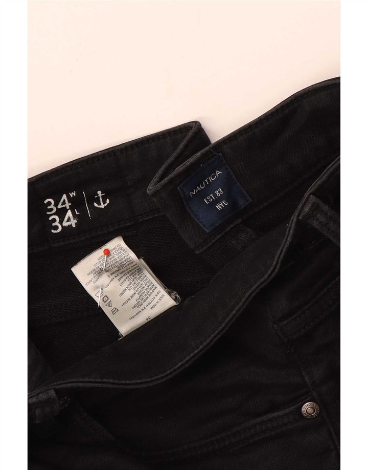 Jeans slim da uomo Nautica W34 L26 cotone nero