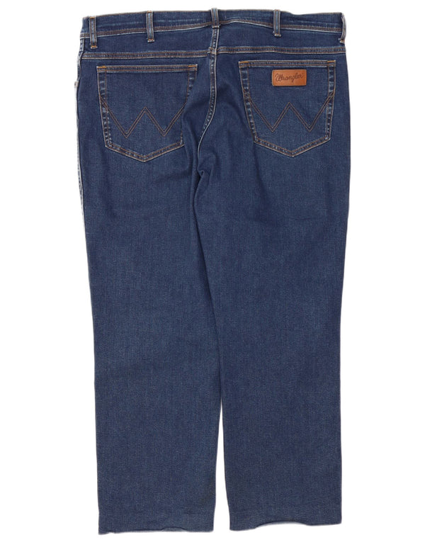 Jeans Wrangler da uomo Texas affusolati affusolati W42 L28 in cotone blu