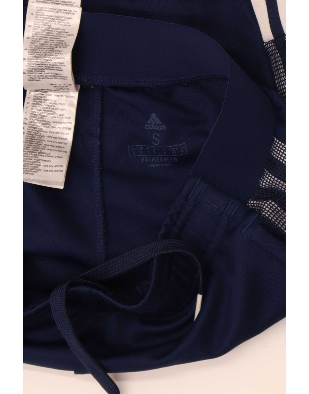 Pantaloni da tuta da donna Adidas UK 10 Small Blu Navy Poliestere