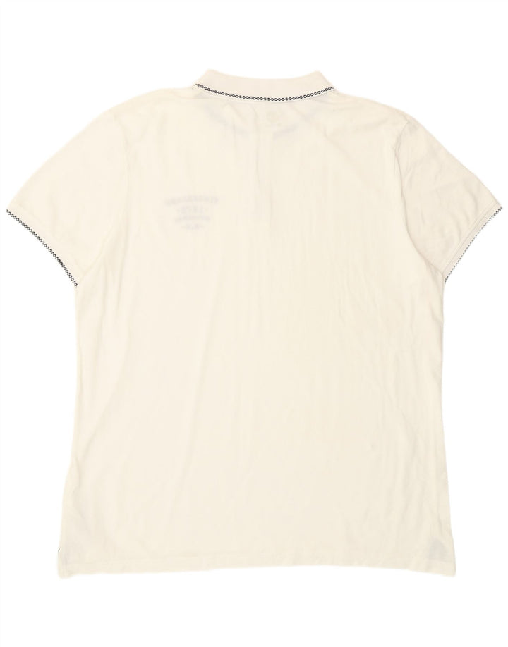 Polo Timberland da uomo slim fit 3XL cotone bianco