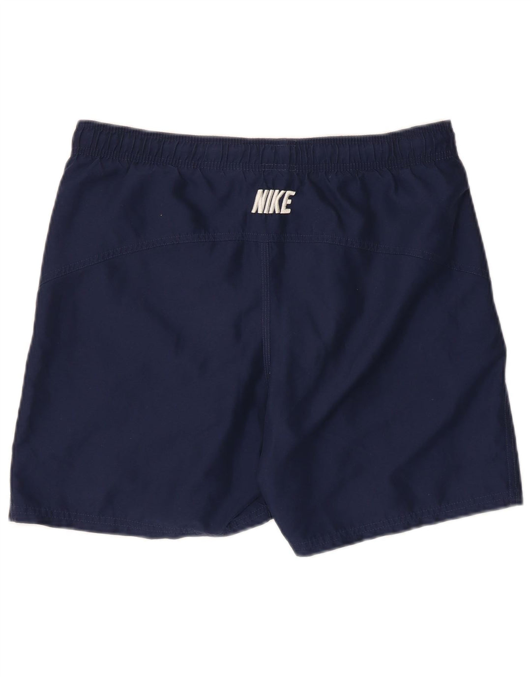Pantaloncini da bagno con grafica Nike da uomo piccoli in poliestere blu navy