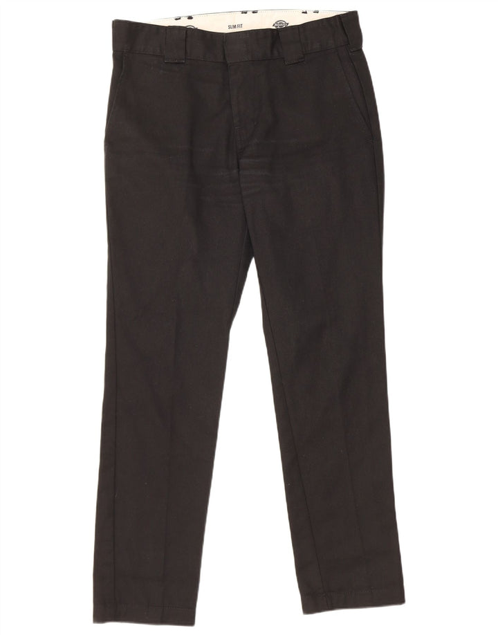 DICKIES Pantaloni chino slim fit da uomo W30 L30 poliestere nero