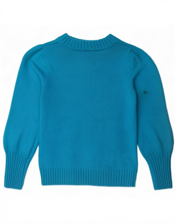 Maglione maglione con scollo a barca da donna Gap UK 12 Cotone blu medio
