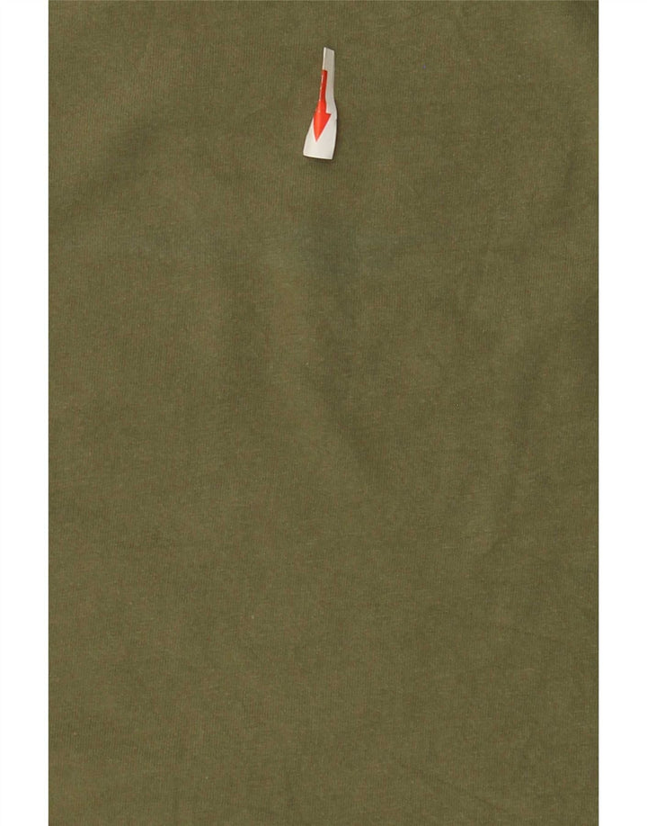 T-shirt grafica da uomo con vestibilità regolare Quiksilver, cotone medio kaki