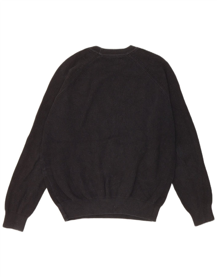 Maglione girocollo da uomo Zara piccolo in cotone nero