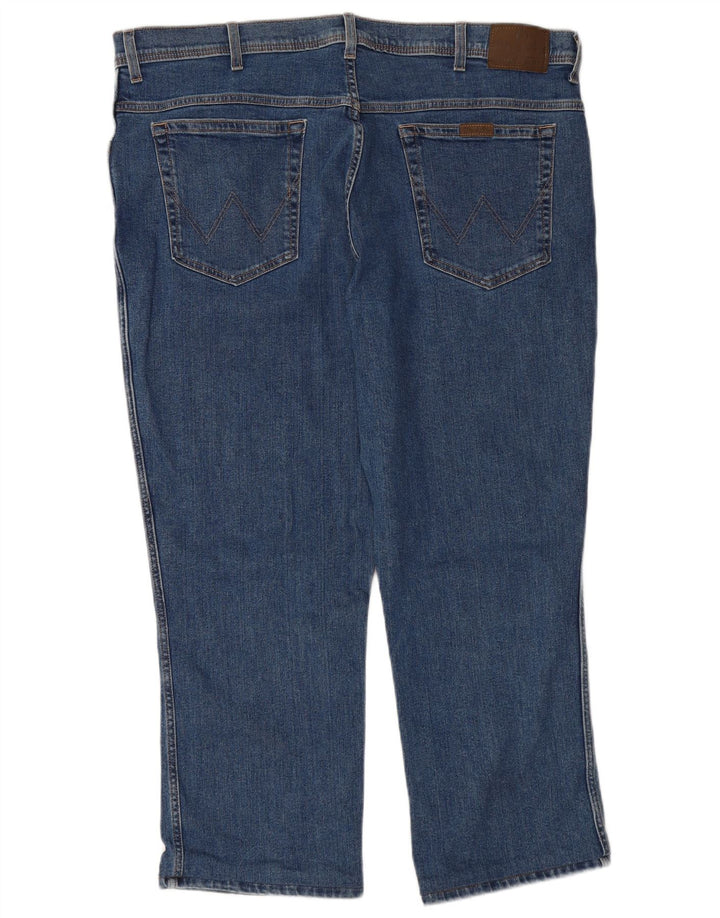 Jeans cropped da uomo vestibilità regolare WRANGLER W44 L26 cotone blu