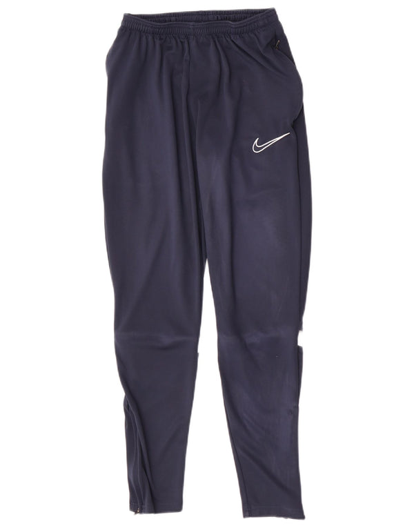 Pantaloni della tuta da ragazzo Nike 8-9 anni Small Blu Navy Colourblock