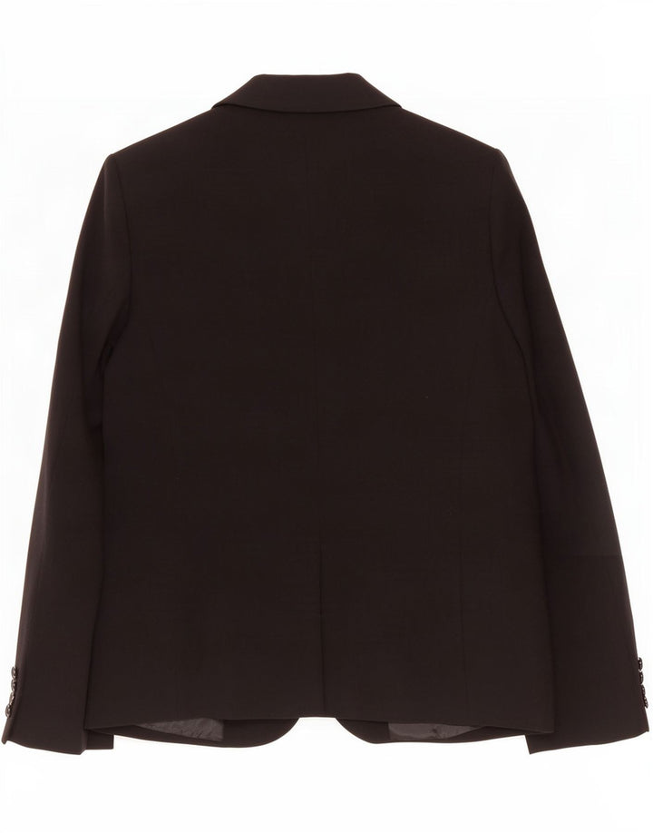 Giacca blazer a 1 bottone Marks & Spencer da donna UK 10 piccola poliestere nero