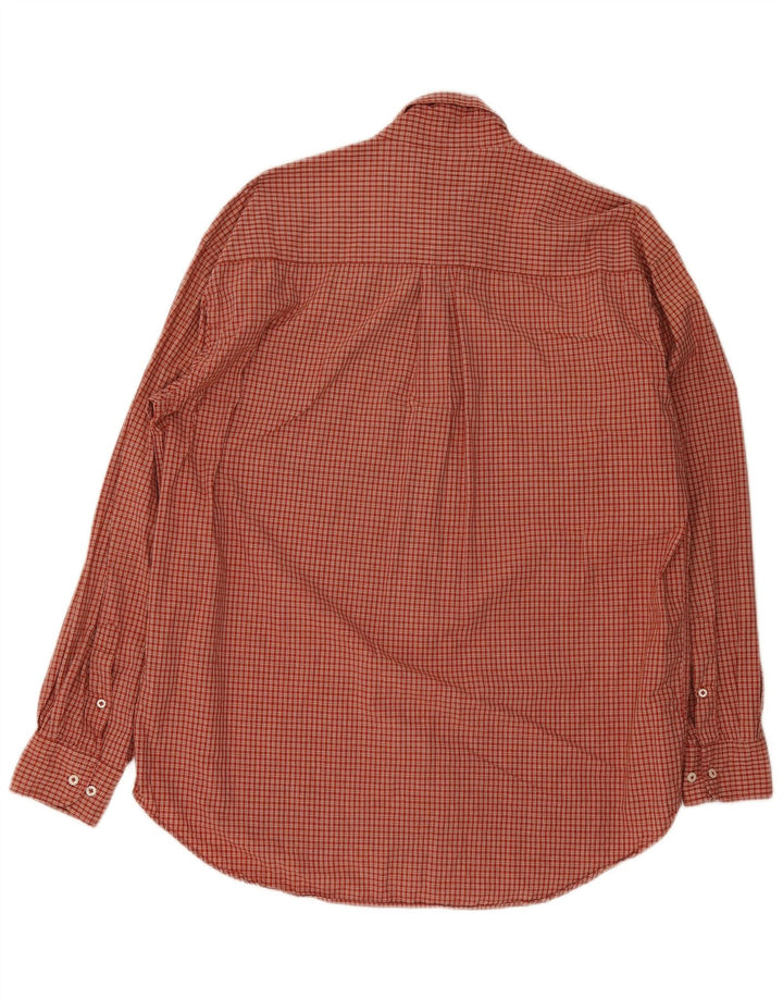 Camicia Kappa da uomo grande in cotone a quadretti rossi
