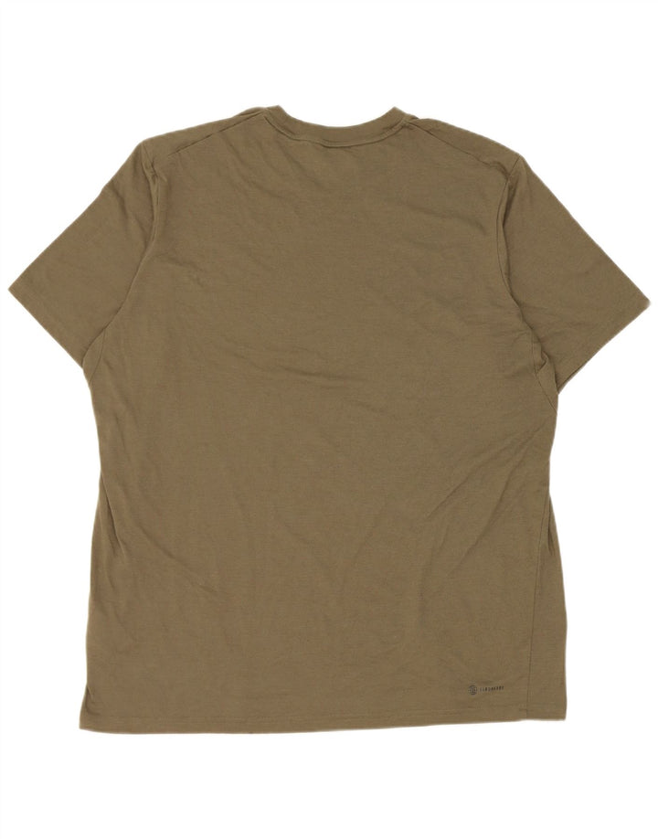 T-shirt Adidas Aeroready da uomo Top XL poliestere kaki