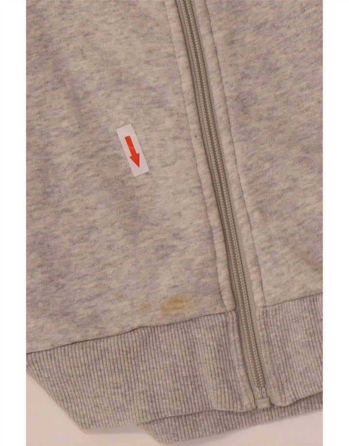 Felpa con cappuccio e zip da uomo Fila XS in cotone grigio