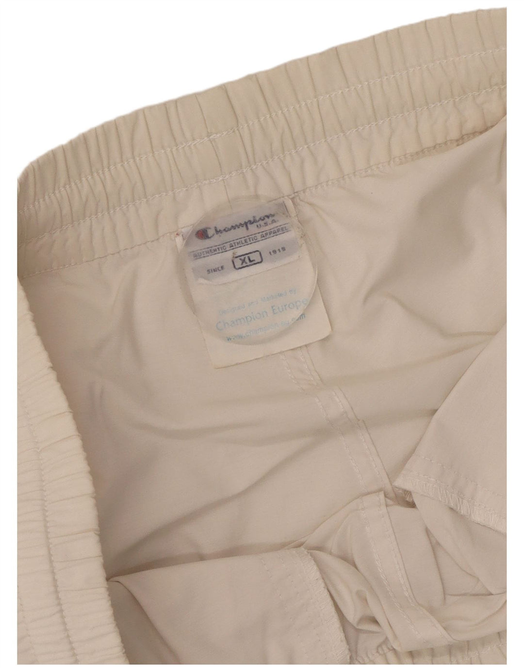 Pantaloni da tuta Capri con grafica da uomo Champion XL in cotone color block bianco