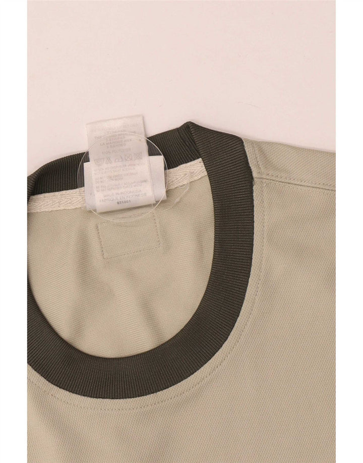 T-shirt da uomo Adidas Top in poliestere color block beige medio